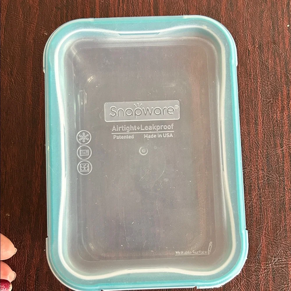 3 Clear Glass Food Storage Containers Plastic Tops; Microwave & Dishwasher Safe